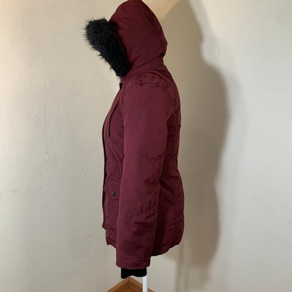 Express Red Down Puffy Jacket size XS - Picture 7 of 13